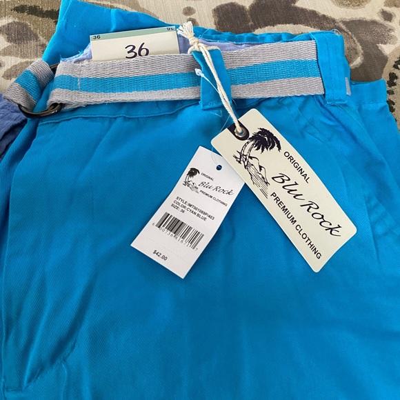 Men’s Shorts -Size 36 Blu Rock - Picture 2 of 5